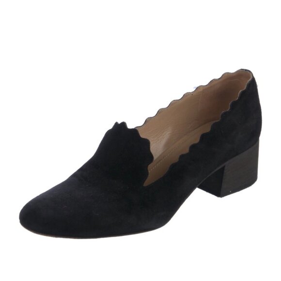 Chloé Loafers Black Suede Lauren size 38 - Picture 3 of 7